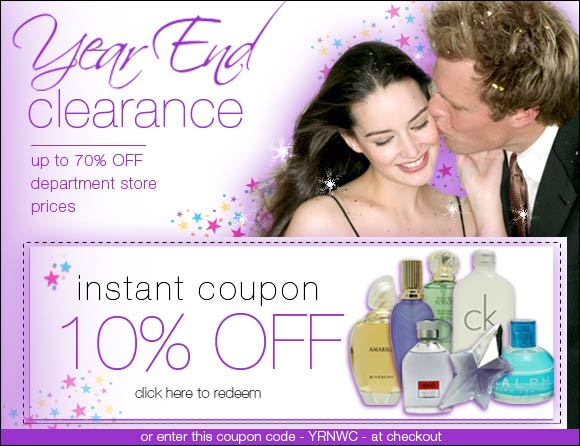 Year End Clearance � Save 10% Storewide