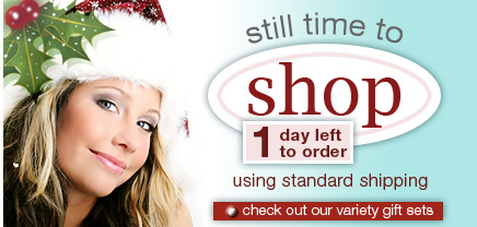 still time to shop - 1 day left to order using standard shipping
