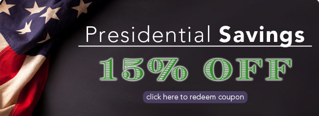 Presidential Savings 15% OFF