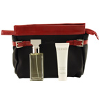 ETERNITY by Calvin Klein - SET-EAU DE PARFUM SPRAY 1 OZ & SHOWER GEL 1 OZ & COSMETIC BAG