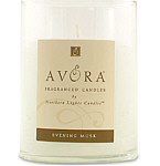 EVENING MUSK SCENTED by EVENING MUSK SCENTED - ONE 3x4.5 inch GLASS PILLAR SCENTED CANDLE.  A BLEND OF WARM PATCHOULI AND MUSK SWEETENED BY YLANG YLANG.  BURNS APPROX. 70 HRS.