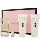 Rampage By Rampage EDP Spray 90ml & Body Lotion 200ml & Shower Gel 200ml & EDP .2 Oz Mini