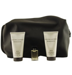 Romance By Ralph Lauren EDT .25 Oz Mini & Aftershave Gel 50ml & Shower Gel 50ml & Toiletry Bag