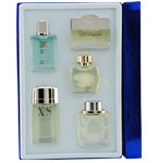 MENS LES  VARIETY by Cosmetic Laboratories - 5 PIECE MINI VARIETY WITH ESCADA LIGHT SILVER & ST DUPONT & XS & LALIQUE & LE ROY SOLEIL DALI EDT AND ALL ARE MINIS