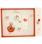 Nina By Nina Ricci EDT Spray 50ml & Body Lotion 100ml & Lip Gloss .14 Oz