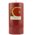 GRAPEFRUIT JASMINE  ESSENTIAL BLEND by GRAPEFRUIT JASMINE ESSENTIAL BLEND ONE 3x6 inch PILLAR ESSENTIAL BLENDS CANDLE.  BURNS APPROX. 120 HRS. for UNISEX
