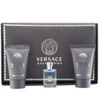 Gianni Versace Edt .17 Oz Mini & After Shave Balm .8 Oz Mini & Hair & Body Shampoo