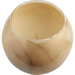 IVORY CANDLE GLOBE by IVORY CANDLE GLOBE - THE INSIDE OF THIS 4 in POLISHED GLOBE IS PAINTED WITH WAX TO CREATE SWIRLS OF GOLD AND RICH HUES AND COMES IN A SATIN COVERED GIFT BOX. CANDLE IS FILLED WITH A TRANSLUCENT WAX AND SCENTED WITH MYSTERIA. BURNS APPROX. 50 HRS