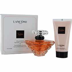 TRESOR by Lancome SET-EAU DE PARFUM SPRAY 1.7 OZ & BODY LOTION 1.7 OZ (TRAVEL OFFER) for WOMEN