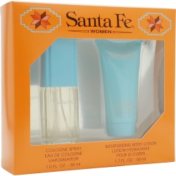 SANTA FE by Aladdin Fragrances SET-COLOGNE SPRAY 1 OZ & BODY LOTION 1.7 OZ for WOMEN