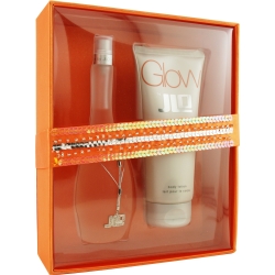 GLOW GLOW by Jennifer Lopez SET-EDT SPRAY 3.4 OZ & BODY LOTION 6.7 OZ for WOMEN