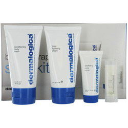 Dermalogica Dermalogica by Dermalogica Body Therapy Kit: B/Wash + B/Crm + B/Scrub + Lip Treatment---4pcs (Packaging May Vary) for WOMEN