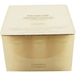 LEMONGRASS & BERGAMOT ESSENTIAL BLEND by Lemongrass & Bergamot Essential Blend VOTIVE BOX SET, 18 ESSENTIAL BLENDS VOTIVES. EACH VOTIVE BURNS APPROX. 15 HRS. for UNISEX