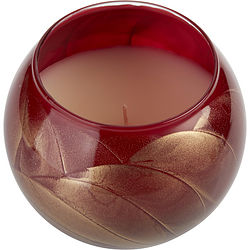 CRANBERRY CANDLE GLOBE by CRANBERRY CANDLE GLOBE - THE INSIDE OF THIS 4 in POLISHED GLOBE IS PAINTED WITH WAX TO CREATE SWIRLS OF GOLD AND RICH HUES AND COMES IN A SATIN COVERED GIFT BOX. CANDLE IS FILLED WITH A TRANSLUCENT WAX AND SCENTED WITH MYSTERIA. BURNS APPROX. 50 HRS