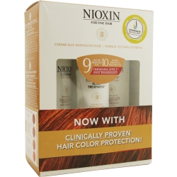 NIOXIN by Nioxin SET-3 PIECE STARTER KIT SYSTEM 3 WITH CLEANSER 5.1 OZ & SCALP THERAPY 5.1 OZ & SCALP TREATMENT 3.4 OZ for UNISEX
