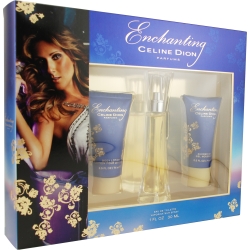 CELINE DION ENCHANTING CELINE DION ENCHANTING by Celine Dion SET-EDT SPRAY 1 OZ & BODY LOTION 2.5 OZ & SHOWER GEL 2.5 OZ for WOMEN