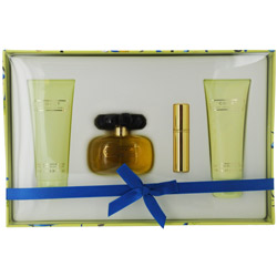 COVET COVET by Sarah Jessica Parker SET-EAU DE PARFUM SPRAY 3.4 OZ & BODY LOTION 2.5 OZ  & SHOWER GEL 2.5 OZ & EAU DE PARFUM .13 OZ MINI for WOMEN