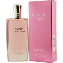 MIRACLE TENDRE VOYAGE MIRACLE TENDRE VOYAGE by Lancome EDT SPRAY 2.5 OZ for WOMEN