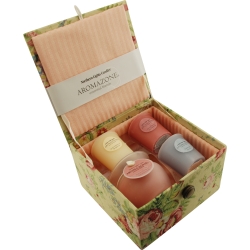 CANDLE GIFT BOX HANNAH by Candle Gift Box Hannah BOX SET CONTAINS ONE YLANG YLANG AND SANDALWOOD SMALL FROSTED VASE & THREE VOTIVES FEATURING YLANG YLANG AND SANDALWOOD & LEMONGRASS AND BERGAMOT & GARDENIA MUSK for UNISEX