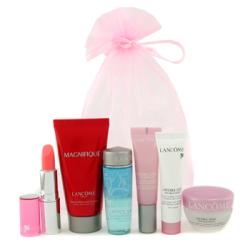 LANCOME by Lancome Hydrazen Travel Set: Bi Facil 30ml + Fluid 15ml + Cream 15ml + Gel Essence 10ml + Body Lotion 50ml + Lipstick -6pcs+1bag for WOMEN