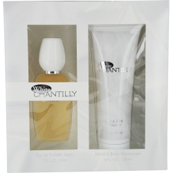 WHITE CHANTILLY by Dana SET-EDT SPRAY 1 OZ & BODY MOISTURIZER 4 OZ for WOMEN