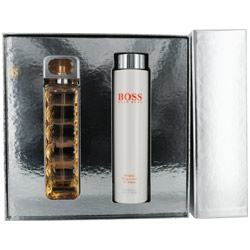 BOSS ORANGE by Hugo Boss SET-EDT SPRAY 2.5 OZ & BODY LOTION 6.7 OZ for WOMEN