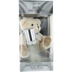 WHITE DIAMONDS BRILLIANT WHITE DIAMONDS BRILLIANT by Elizabeth Taylor SET-EDT SPRAY 1 OZ & STUFFED ANIMAL for WOMEN