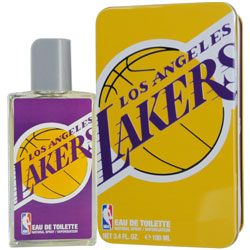 NBA LAKERS by Air Val International EDT SPRAY 3.4 OZ (METAL CASE) for MEN