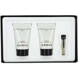 ALESSANDRO DELL ACQUA by Alessandro Dell Acqua SET-EDT VIAL MINI & AFTER SHAVE BALM .85 OZ & SHOWER GEL .85 OZ for MEN