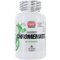 Hammer Nutrition Chromemate- Helps Curb Sugar Cravings- Diet Optimization 100 Capsules for UNISEX