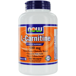 NOW Foods by Now L-Carnitine Fitness Support 500 mg-180 Vcaps for UNISEX