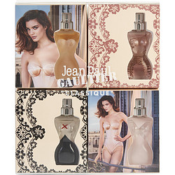JEAN PAUL GAULTIER VARIETY by Jean Paul Gaultier SET-4 PIECE MINI VARIETY WITH TWO JEAN PAUL GAULTIER CLASSIQUE X EDP AND EDT & TWO JEAN PAUL GAULTIER EDP AND EDT AND ALL ARE .11 OZ MINIS for WOMEN