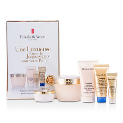 ELIZABETH ARDEN by Elizabeth Arden Youth-Restoring Luxury Skincare: Moisture Cream 50ml + Cleanser 30ml + Night Cream 15ml + Eye Cream 5ml + Gold Treatment 3.2ml --5pcs for WOMEN