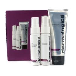 Dermalogica by Dermalogica Smooth And Firm Set: Multivitamin Thermafoliant 75ml + Skin Resurfacing Cleanser 30ml + Antioxidant Hydramist 30ml --3pcs for WOMEN