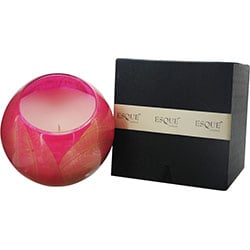 FUCHSIA CANDLE GLOBE by Fuchsia Candle Globe THE INSIDE OF THIS 4 in POLISHED GLOBE IS PAINTED WITH WAX TO CREATE SWIRLS OF GOLD AND RICH HUES AND COMES IN A SATIN COVERED GIFT BOX. CANDLE IS FILLED WITH A TRANSLUCENT WAX AND SCENTED WITH MYSTERIA. BURNS