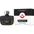 AVIATOR BLACK LEATHER by Paris Bleu