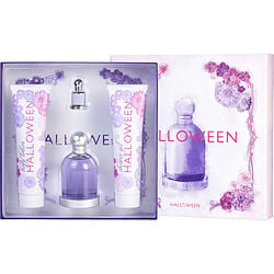 Halloween by Jesus del Pozo EDT SPRAY 3.4 OZ & BODY LOTION 5 OZ & SHOWER GEL 5 OZ & EDT 0.15 OZ MINI for WOMEN