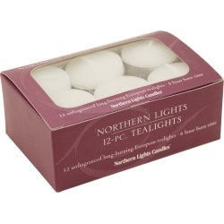 Northern Lights by Northern Lights UNSCENTED 6 HR TEALIGHTS (12 PACK) for UNISEX