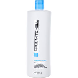 Paul Mitchell by Paul Mitchell SHAMPOO THREE REMOVES CHLORINE AND IMPURITIES 33.8 OZ for UNISEX