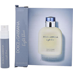 D & G Light Blue by Dolce & Gabbana EDT SPRAY VIAL ON CARD for MEN