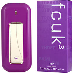 Fcuk 3 by French Connection EDT SPRAY 3.4 OZ for WOMEN