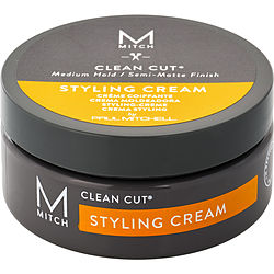 Paul Mitchell Men by Paul Mitchell MITCH CLEAN CUT MEDIUM HOLD/SEMI-MATTE STYLING CREAM 3 OZ for MEN