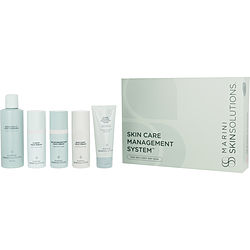 Jan Marini by Jan Marini Skin Care Management System: Bioglycolic Face Cleanser + Marini Physical Protectant Tinted SPF 45 + C-Esta Face Serum + Bioclear Face Cream + Age Intervention Face Cream (Dry/Very Dry Skin) -5pcs for WOMEN