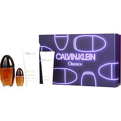 Obsession by Calvin Klein EDP SPRAY 3.4 OZ & BODY LOTION 6.7 OZ & SHOWER GEL 3.4 OZ & EDP SPRAY 0.5 OZ MINI for WOMEN