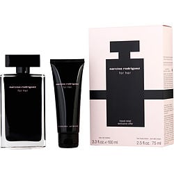 Narciso Rodriguez by Narciso Rodriguez EDT SPRAY 3.3 OZ & BODY LOTION 2.5 OZ (TRAVEL OFFER) for WOMEN