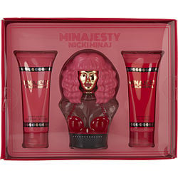 Nicki Minaj Minajesty by Nicki Minaj EAU DE PARFUM SPRAY 3.4 OZ & BODY LOTION 3.4 OZ & SHOWER GEL 3.4 OZ for WOMEN