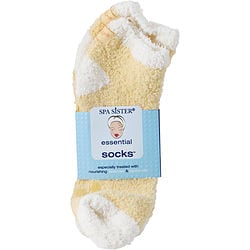 Spa Accessories by Spa Accessories ESSENTIAL MOIST SOCKS WITH JOJOBA & LAVENDER OILS (YELLOW) for WOMEN