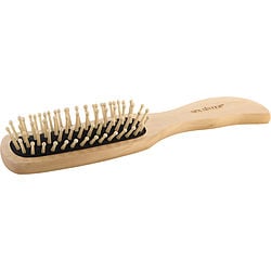 Spa Accessories by Spa Accessories WOOD BRISTLE HAIR BRUSH - BAMBOO PURSE SIZE for WOMEN