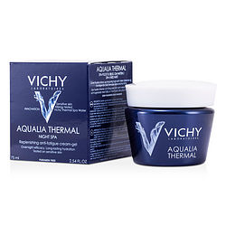 Image of Vichy by Vichy Aqualia Thermal Night Spa Replenishing Anti-Fatigue Cream-Gel (For Sensitive Skin) -75ml/2.54OZ for WOMEN