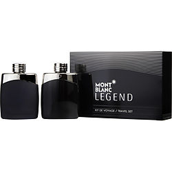 Mont Blanc Legend by Mont Blanc EDT SPRAY 3.3 OZ & AFTERSHAVE SPRAY 3.3 OZ (TRAVEL SET) for MEN